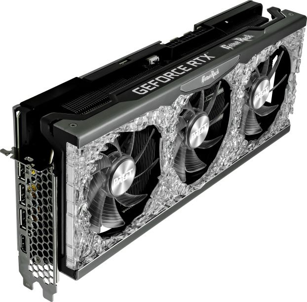 Видеокарта Palit PCI-E 4.0 PA-RTX3080 GAMEROCK 12G LHR NVIDIA GeForce RTX 3080 12288Mb 384 GDDR6X 1260/19000 HDMIx1 DPx3 HDCP Ret — фото 2