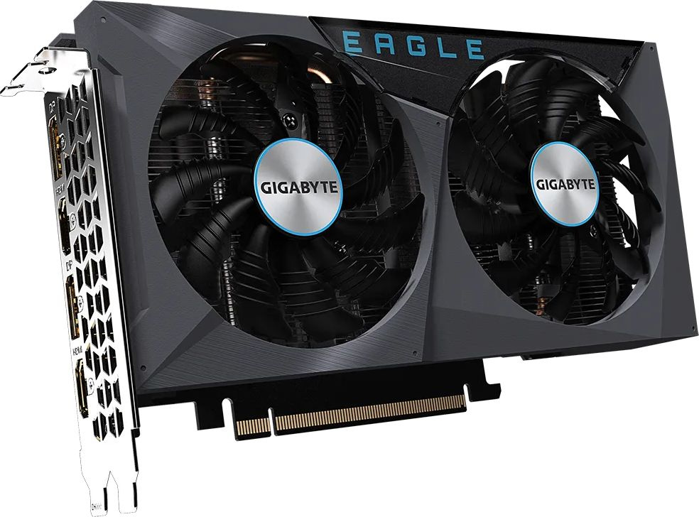 Видеокарта Gigabyte PCI-E 4.0 GV-N3050EAGLE OC-8GD NVIDIA GeForce RTX 3050 8192Mb 128 GDDR6 1792/14000 HDMIx2 DPx2 HDCP Ret