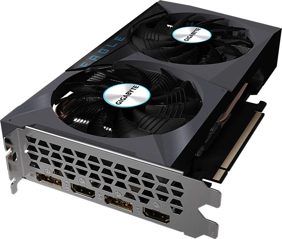 Видеокарта Gigabyte PCI-E 4.0 GV-N3050EAGLE OC-8GD NVIDIA GeForce RTX 3050 8192Mb 128 GDDR6 1792/14000 HDMIx2 DPx2 HDCP Ret — фото 3