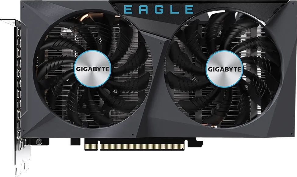 Видеокарта Gigabyte PCI-E 4.0 GV-N3050EAGLE OC-8GD NVIDIA GeForce RTX 3050 8192Mb 128 GDDR6 1792/14000 HDMIx2 DPx2 HDCP Ret — фото 4