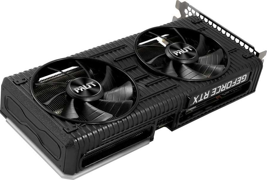 Видеокарта Palit PCI-E 4.0 PA-RTX3060Ti DUAL 8G V1 LHR NVIDIA GeForce RTX 3060Ti 8192Mb 256 GDDR6 1410/14000 HDMIx1 DPx3 HDCP Bulk — фото 3
