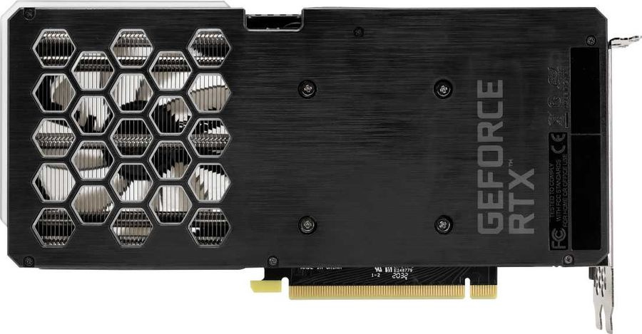 Видеокарта Palit PCI-E 4.0 PA-RTX3060Ti DUAL 8G V1 LHR NVIDIA GeForce RTX 3060Ti 8192Mb 256 GDDR6 1410/14000 HDMIx1 DPx3 HDCP Bulk — фото 7