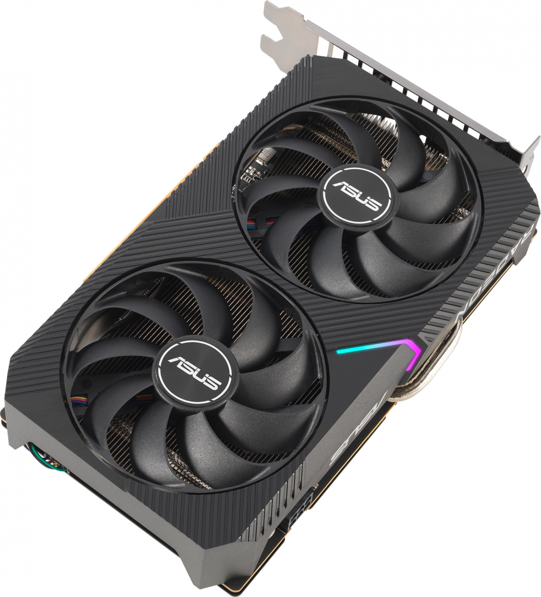 Видеокарта Asus PCI-E 4.0 DUAL-RX6500XT-O4G AMD Radeon RX 6500XT 4096Mb 64 GDDR6 2650/18000 HDMIx1 DPx1 HDCP Ret — фото 3