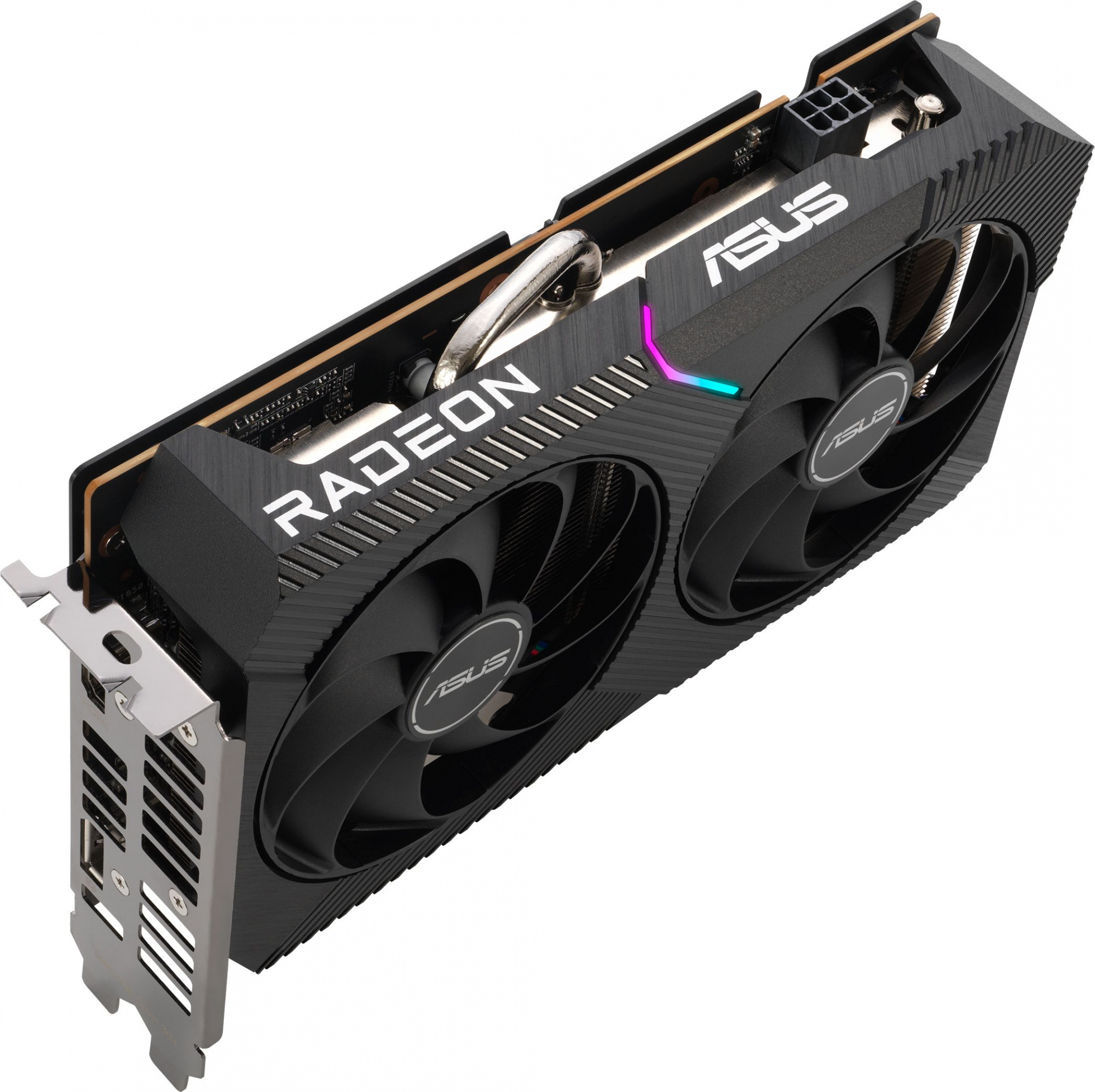 Видеокарта Asus PCI-E 4.0 DUAL-RX6500XT-O4G AMD Radeon RX 6500XT 4096Mb 64 GDDR6 2650/18000 HDMIx1 DPx1 HDCP Ret — фото 5
