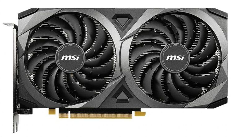 Видеокарта MSI PCI-E 4.0 RTX 3050 VENTUS 2X 8G OC NVIDIA GeForce RTX 3050 8192Mb 128 GDDR6 1807/14000 HDMIx1 DPx3 HDCP Ret