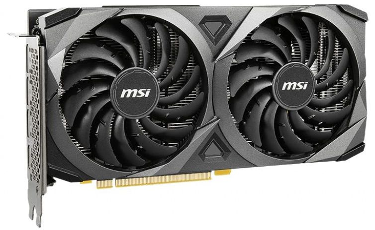 Видеокарта MSI PCI-E 4.0 RTX 3050 VENTUS 2X 8G OC NVIDIA GeForce RTX 3050 8192Mb 128 GDDR6 1807/14000 HDMIx1 DPx3 HDCP Ret — фото 2