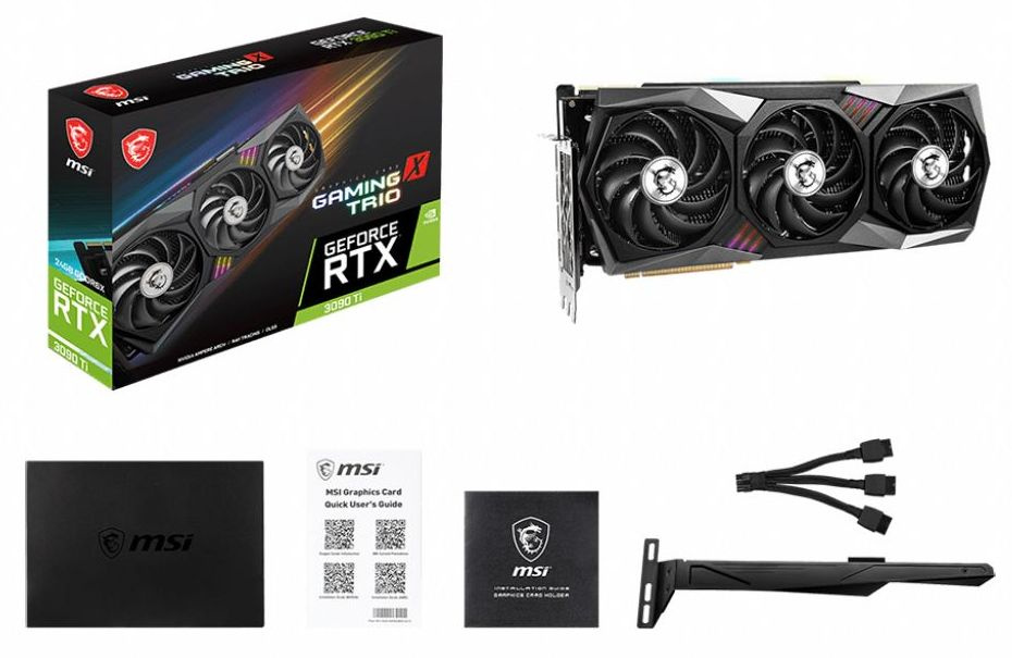 Видеокарта MSI PCI-E 4.0 RTX 3090 Ti GAMING X TRIO 24G NVIDIA GeForce RTX 3090TI 24576Mb 384 GDDR6X 1920/21000 HDMIx1 DPx3 HDCP Ret — фото 4