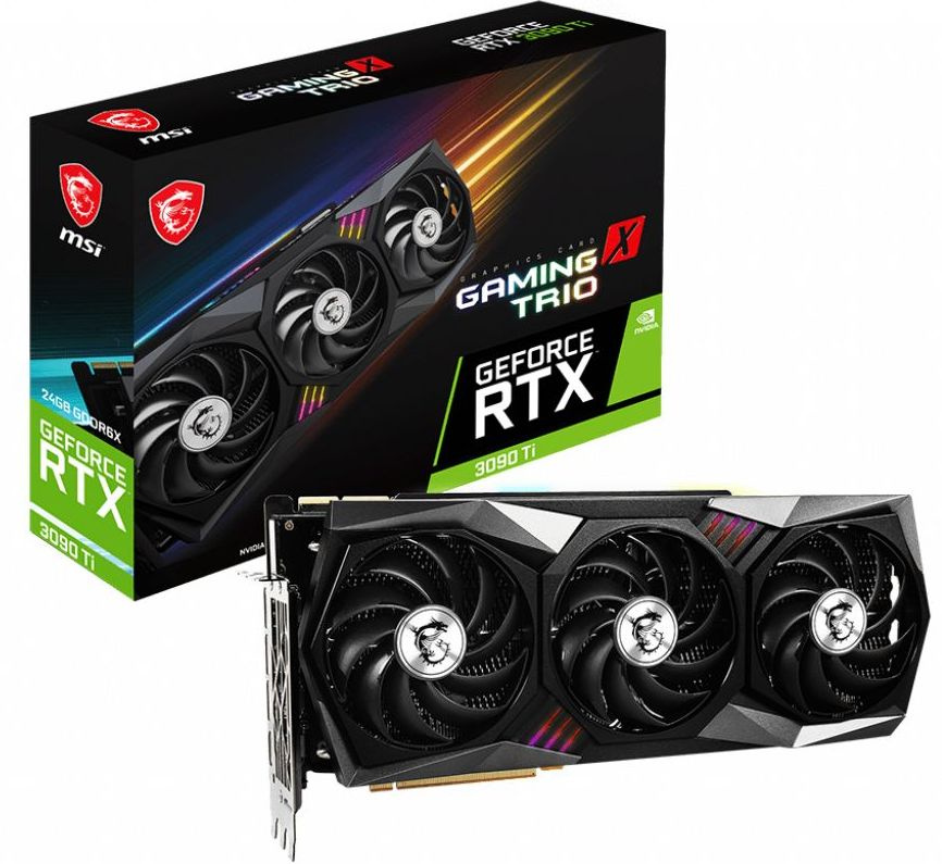 Видеокарта MSI PCI-E 4.0 RTX 3090 Ti GAMING X TRIO 24G NVIDIA GeForce RTX 3090TI 24576Mb 384 GDDR6X 1920/21000 HDMIx1 DPx3 HDCP Ret — фото 5