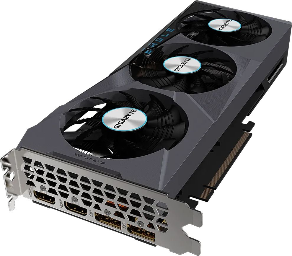 Видеокарта Gigabyte PCI-E 4.0 GV-R665XTEAGLE-8GD AMD Radeon RX 6650XT 8192Mb 128 GDDR6 2410/17500 HDMIx2 DPx2 HDCP Ret — фото 4
