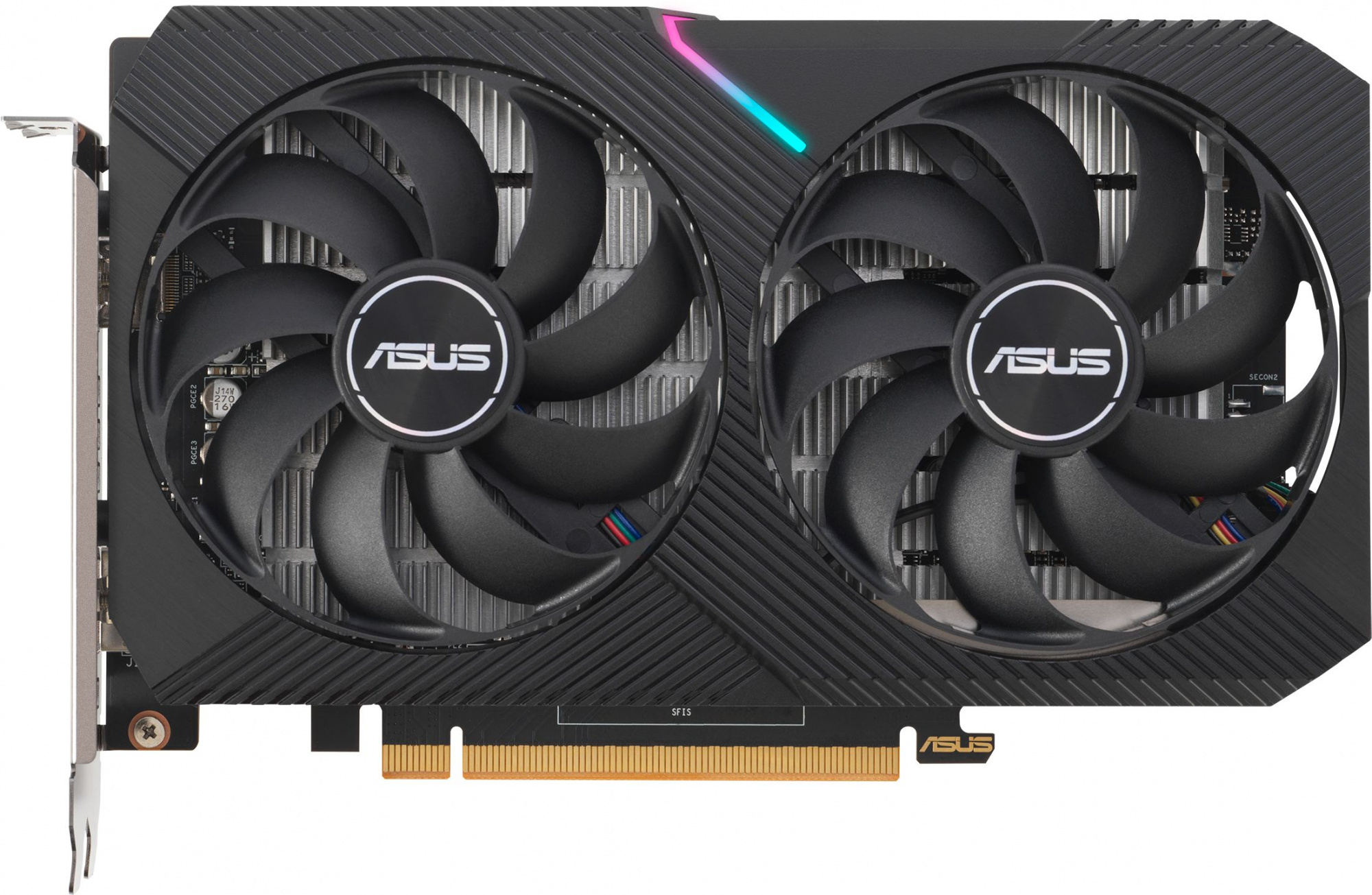 Видеокарта Asus PCI-E 4.0 DUAL-RX6400-4G AMD Radeon RX 6400 4096Mb 64 GDDR6 2039/16000 HDMIx1 DPx1 HDCP Ret