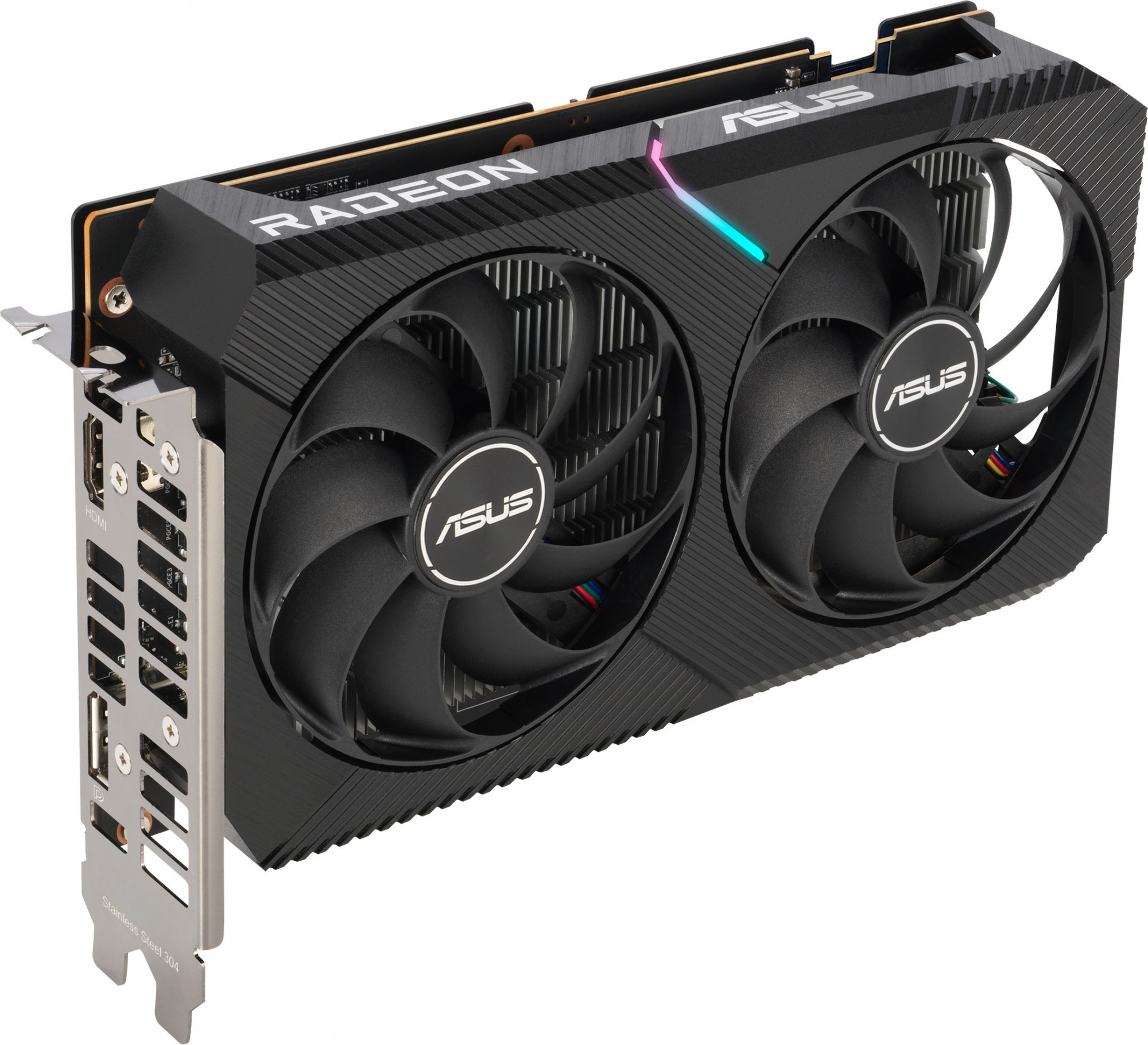 Видеокарта Asus PCI-E 4.0 DUAL-RX6400-4G AMD Radeon RX 6400 4096Mb 64 GDDR6 2039/16000 HDMIx1 DPx1 HDCP Ret — фото 5