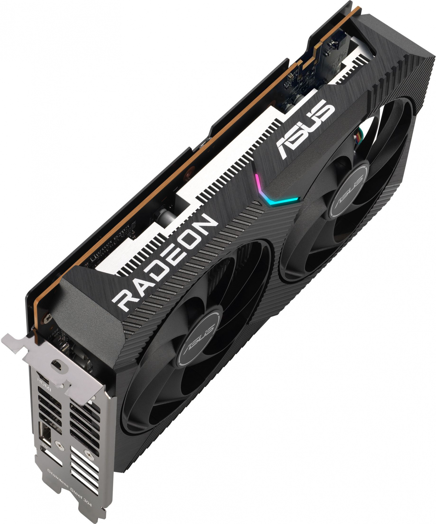 Видеокарта Asus PCI-E 4.0 DUAL-RX6400-4G AMD Radeon RX 6400 4096Mb 64 GDDR6 2039/16000 HDMIx1 DPx1 HDCP Ret — фото 6
