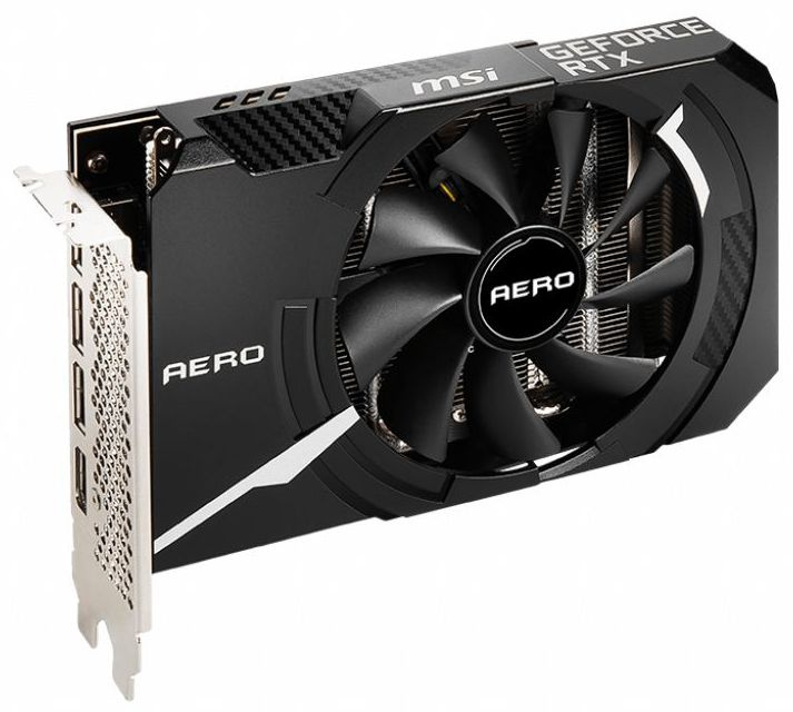 Видеокарта MSI PCI-E 4.0 RTX 3060 Ti AERO ITX 8G OC LHR NVIDIA GeForce RTX 3060Ti 8192Mb 256 GDDR6 1695/14000 HDMIx1 DPx3 HDCP Ret — фото 2