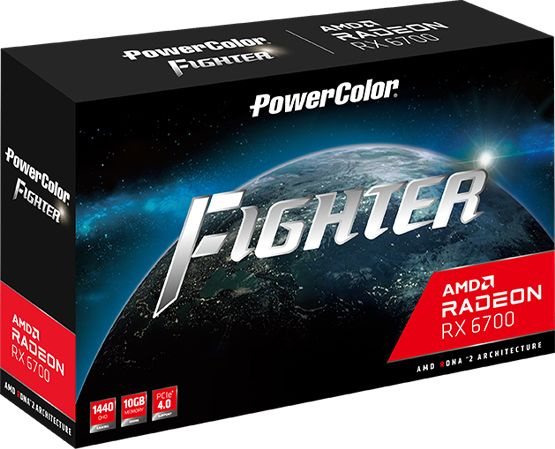 Видеокарта PowerColor PCI-E 4.0 AXRX 6700 10GBD6-3DH/OC AMD Radeon RX 6700 10240Mb 160 GDDR6 2330/16000 HDMIx1 DPx3 HDCP Ret — фото 5