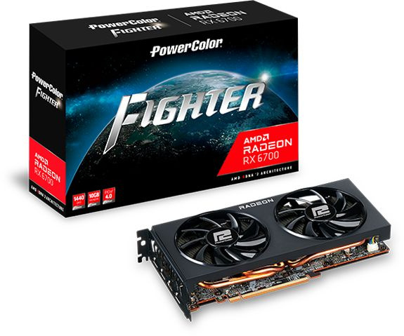 Видеокарта PowerColor PCI-E 4.0 AXRX 6700 10GBD6-3DH/OC AMD Radeon RX 6700 10240Mb 160 GDDR6 2330/16000 HDMIx1 DPx3 HDCP Ret — фото 6