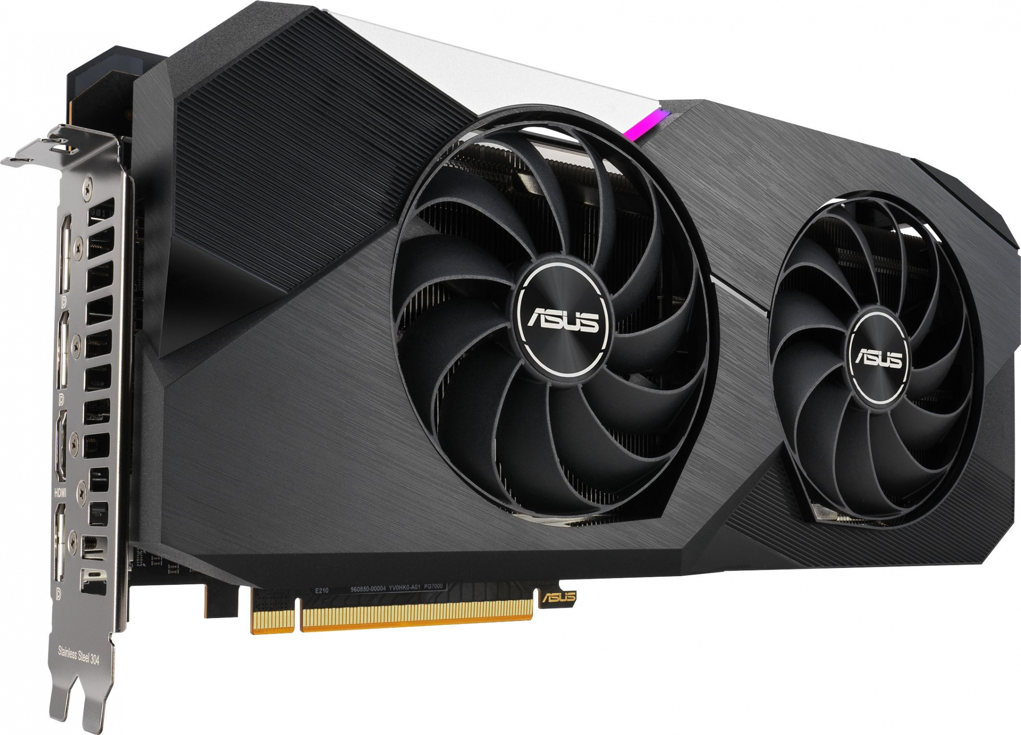 Видеокарта Asus PCI-E 4.0 DUAL-RX6750XT-O12G AMD Radeon RX 6750XT 12288Mb 192 GDDR6 2512/18000 HDMIx1 DPx3 HDCP Ret — фото 6
