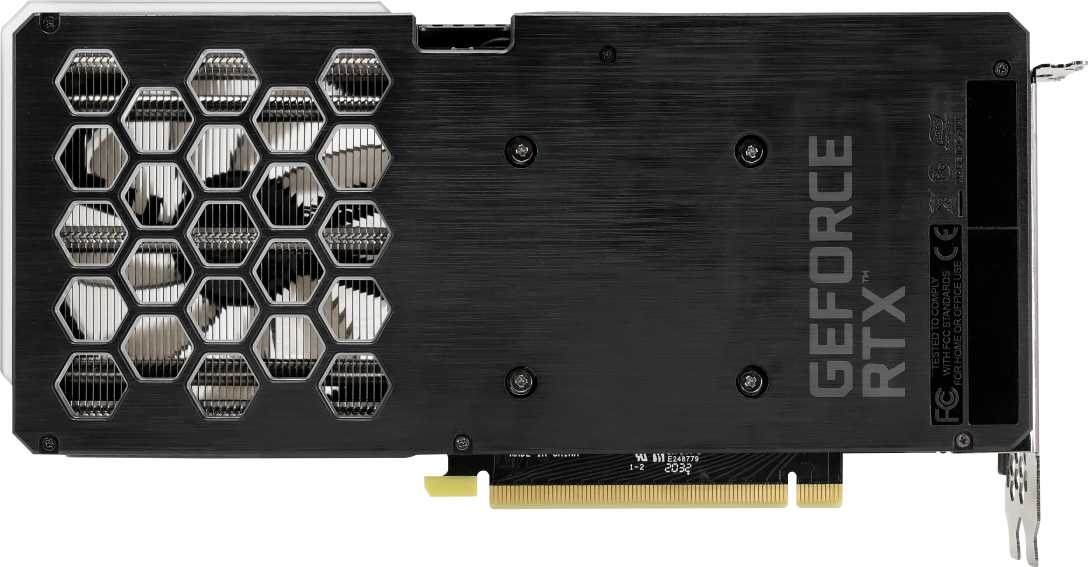 Видеокарта Palit PCI-E 4.0 PA-RTX3060Ti DUAL 8G NVIDIA GeForce RTX 3060Ti 8192Mb 256 GDDR6 1410/14000 HDMIx1 DPx3 HDCP Ret — фото 5