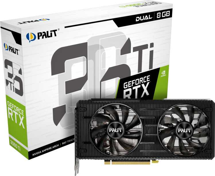 Видеокарта Palit PCI-E 4.0 PA-RTX3060Ti DUAL 8G NVIDIA GeForce RTX 3060Ti 8192Mb 256 GDDR6 1410/14000 HDMIx1 DPx3 HDCP Ret — фото 10