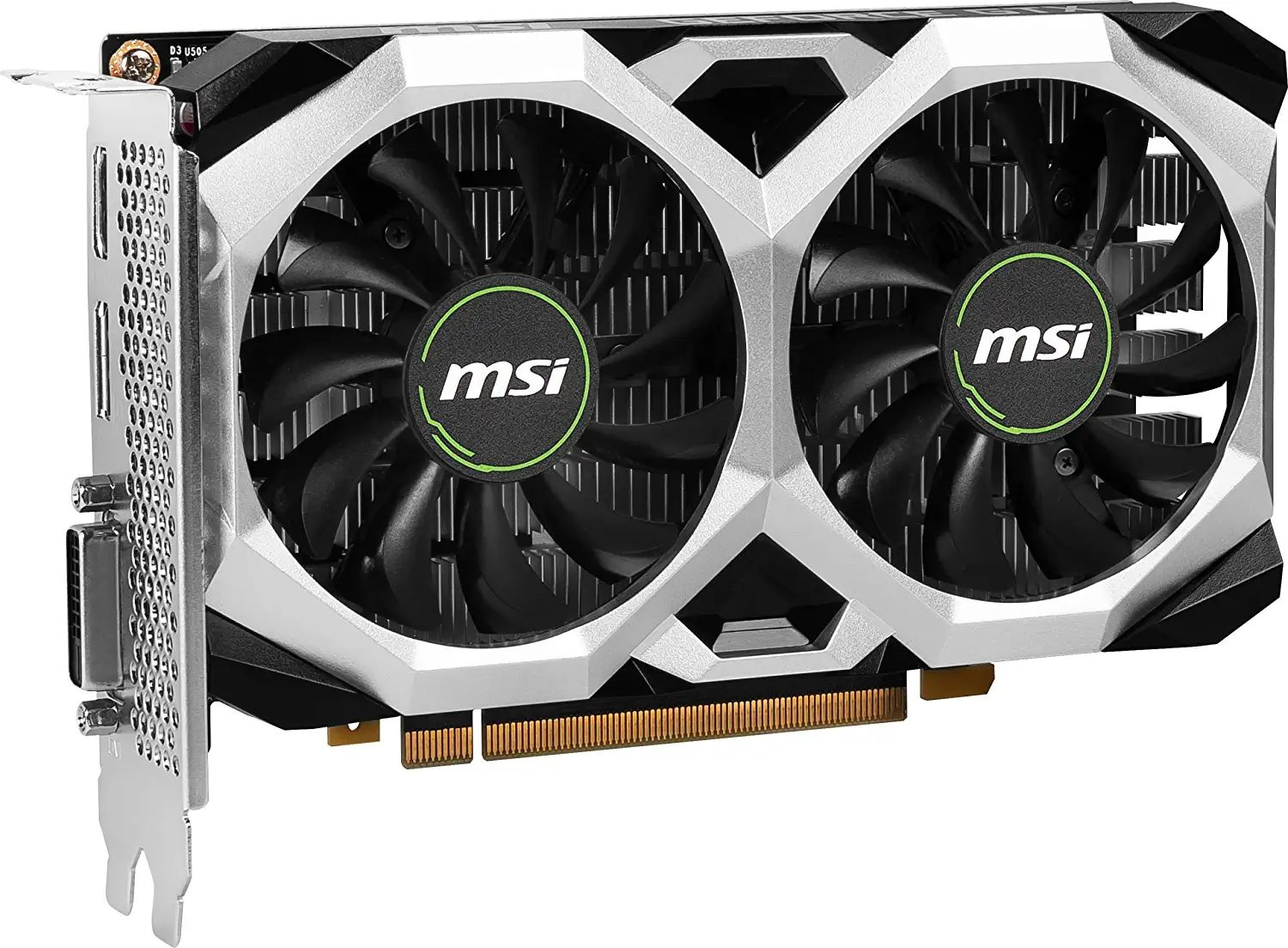 Видеокарта MSI PCI-E GTX 1630 VENTUS XS 4G OC NVIDIA GeForce GTX 1630 4096Mb 64 GDDR6 1815/12000 DVIx1 HDMIx1 DPx1 HDCP Ret — фото 2