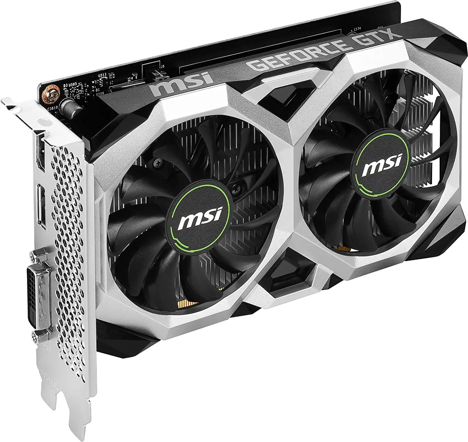 Видеокарта MSI PCI-E GTX 1630 VENTUS XS 4G OC NVIDIA GeForce GTX 1630 4096Mb 64 GDDR6 1815/12000 DVIx1 HDMIx1 DPx1 HDCP Ret — фото 3