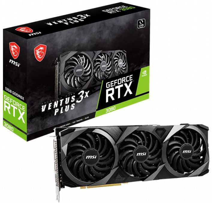 Видеокарта MSI PCI-E 4.0 RTX 3080 VENTUS 3X PLUS 12G LHR NVIDIA GeForce RTX 3080 12288Mb 384 GDDR6X 1710/19000 HDMIx1 DPx3 HDCP Ret — фото 5