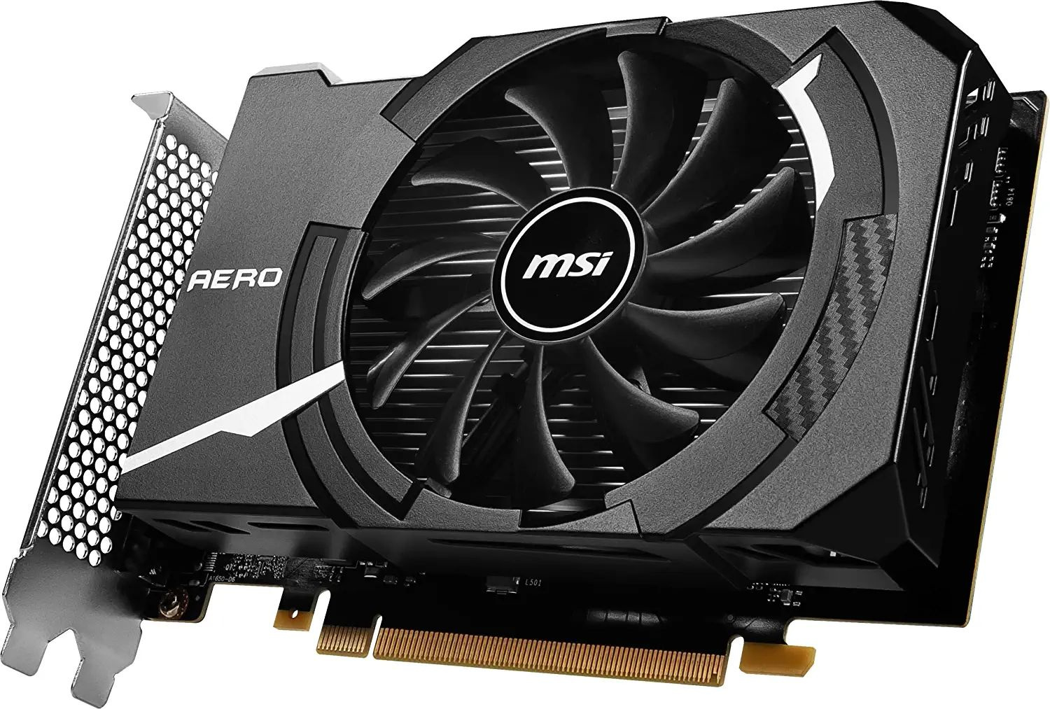 Видеокарта MSI PCI-E GTX 1630 AERO ITX 4G OC NVIDIA GeForce GTX 1630 4096Mb 64 GDDR6 1815/12000 DVIx1 HDMIx1 DPx1 HDCP Ret — фото 3
