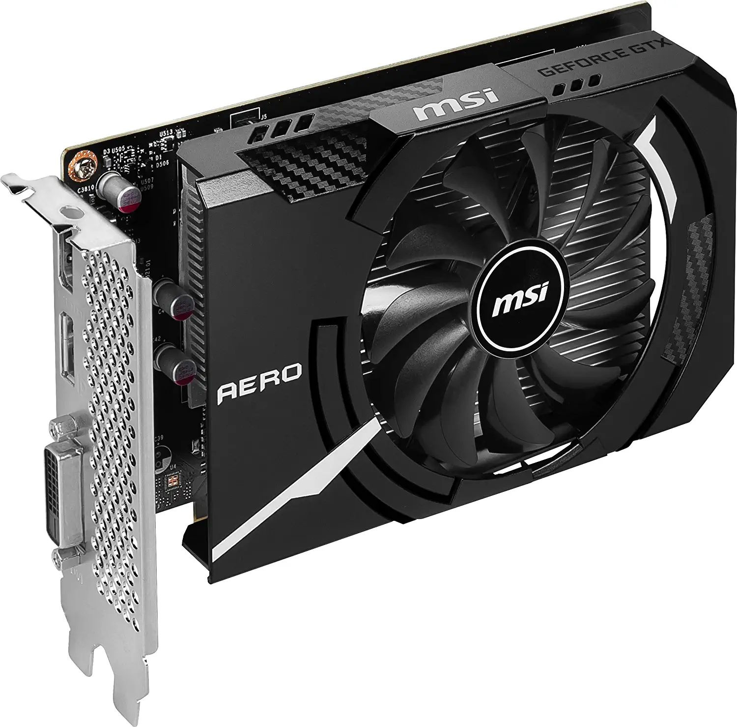 Видеокарта MSI PCI-E GTX 1630 AERO ITX 4G OC NVIDIA GeForce GTX 1630 4096Mb 64 GDDR6 1815/12000 DVIx1 HDMIx1 DPx1 HDCP Ret — фото 4