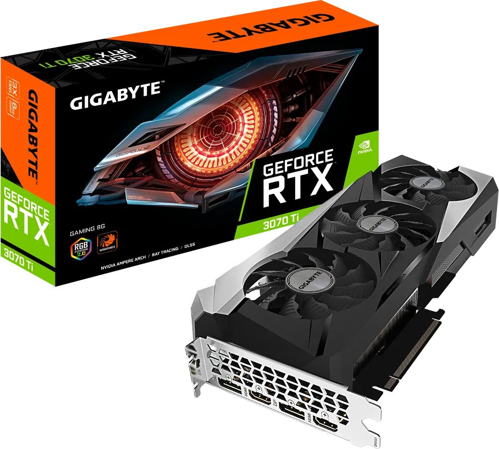 Видеокарта Gigabyte PCI-E 4.0 GV-N307TGAMING-8GD NVIDIA GeForce RTX 3070TI 8192Mb 256 GDDR6X 1830/19000 HDMIx2 DPx2 HDCP Ret — фото 9