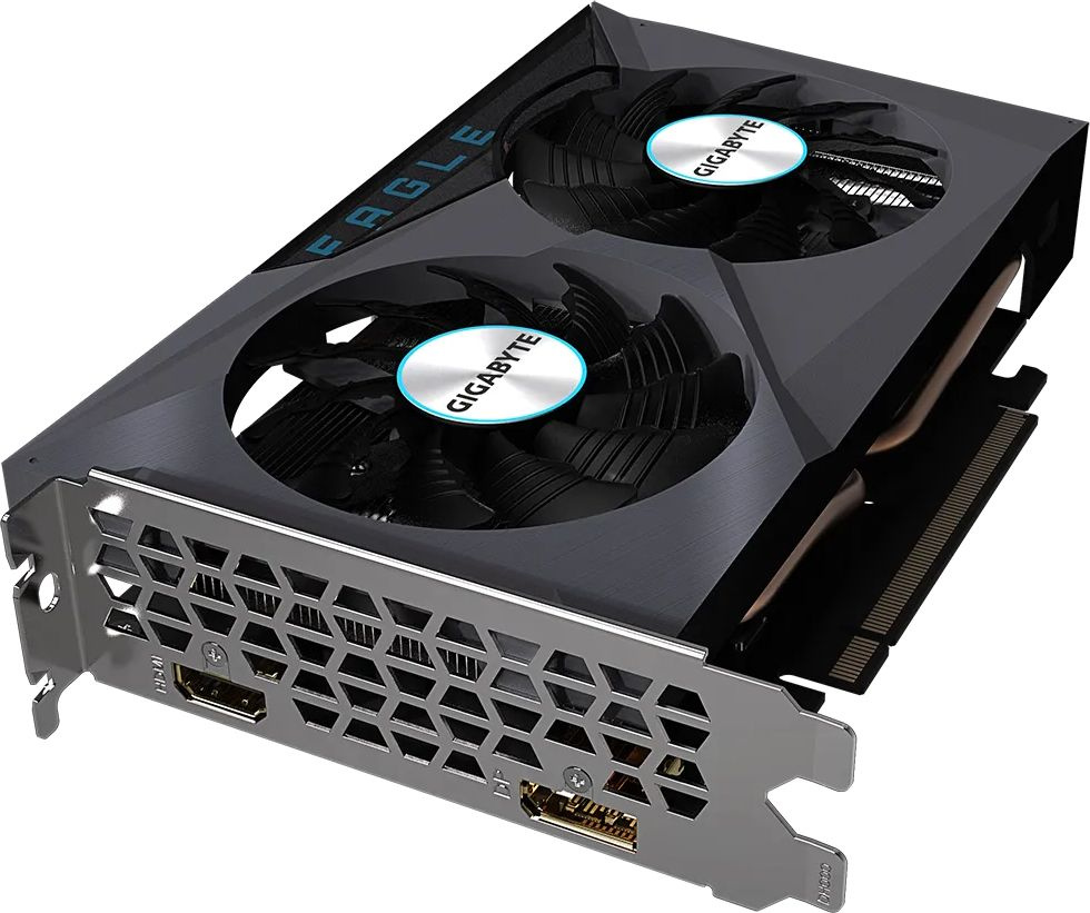 Видеокарта Gigabyte PCI-E 4.0 GV-R64EAGLE-4GD AMD Radeon RX 6400 4096Mb 64 GDDR6 2039/16000 HDMIx1 DPx1 HDCP Ret — фото 4