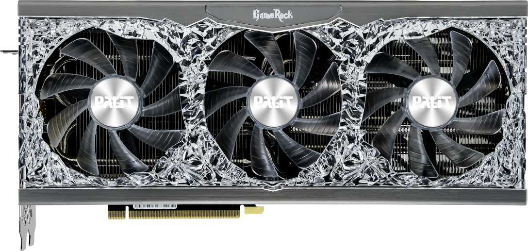 Видеокарта Palit PCI-E 4.0 PA-RTX3070 GAMEROCK 8G V1 LHR NVIDIA GeForce RTX 3070 8192Mb 256 GDDR6 1500/14000 HDMIx1 DPx3 HDCP Ret — фото 2