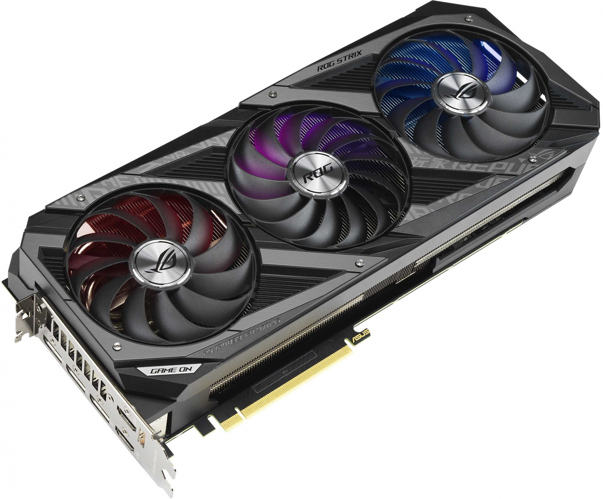 Видеокарта Asus PCI-E 4.0 ROG-STRIX-RTX3070TI-O8G-GAMING NVIDIA GeForce RTX 3070TI 8192Mb 256 GDDR6X 1845/19000 HDMIx2 DPx3 HDCP Ret — фото 2