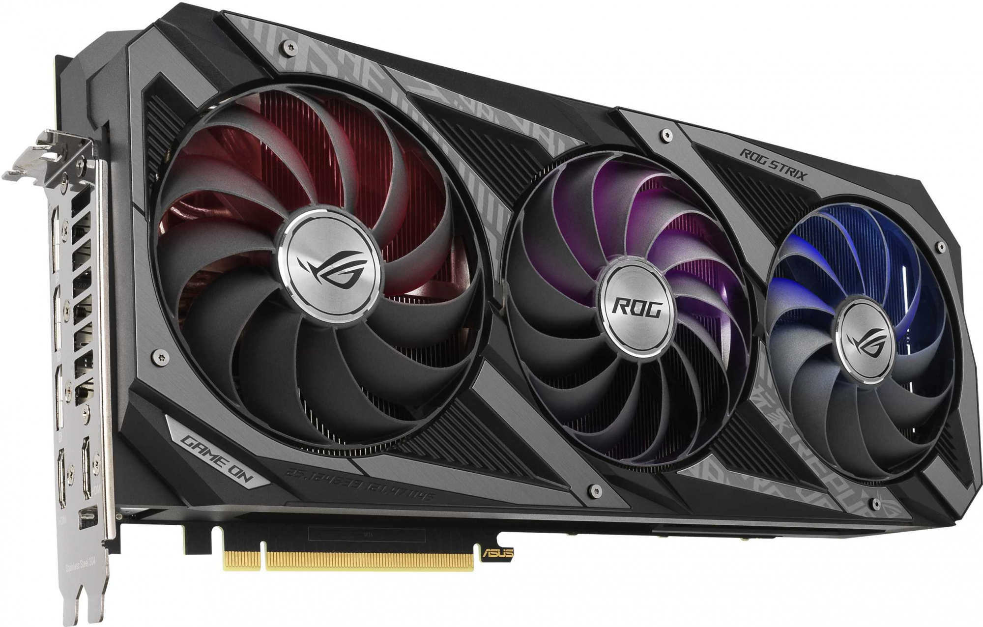 Видеокарта Asus PCI-E 4.0 ROG-STRIX-RTX3070TI-O8G-GAMING NVIDIA GeForce RTX 3070TI 8192Mb 256 GDDR6X 1845/19000 HDMIx2 DPx3 HDCP Ret — фото 3