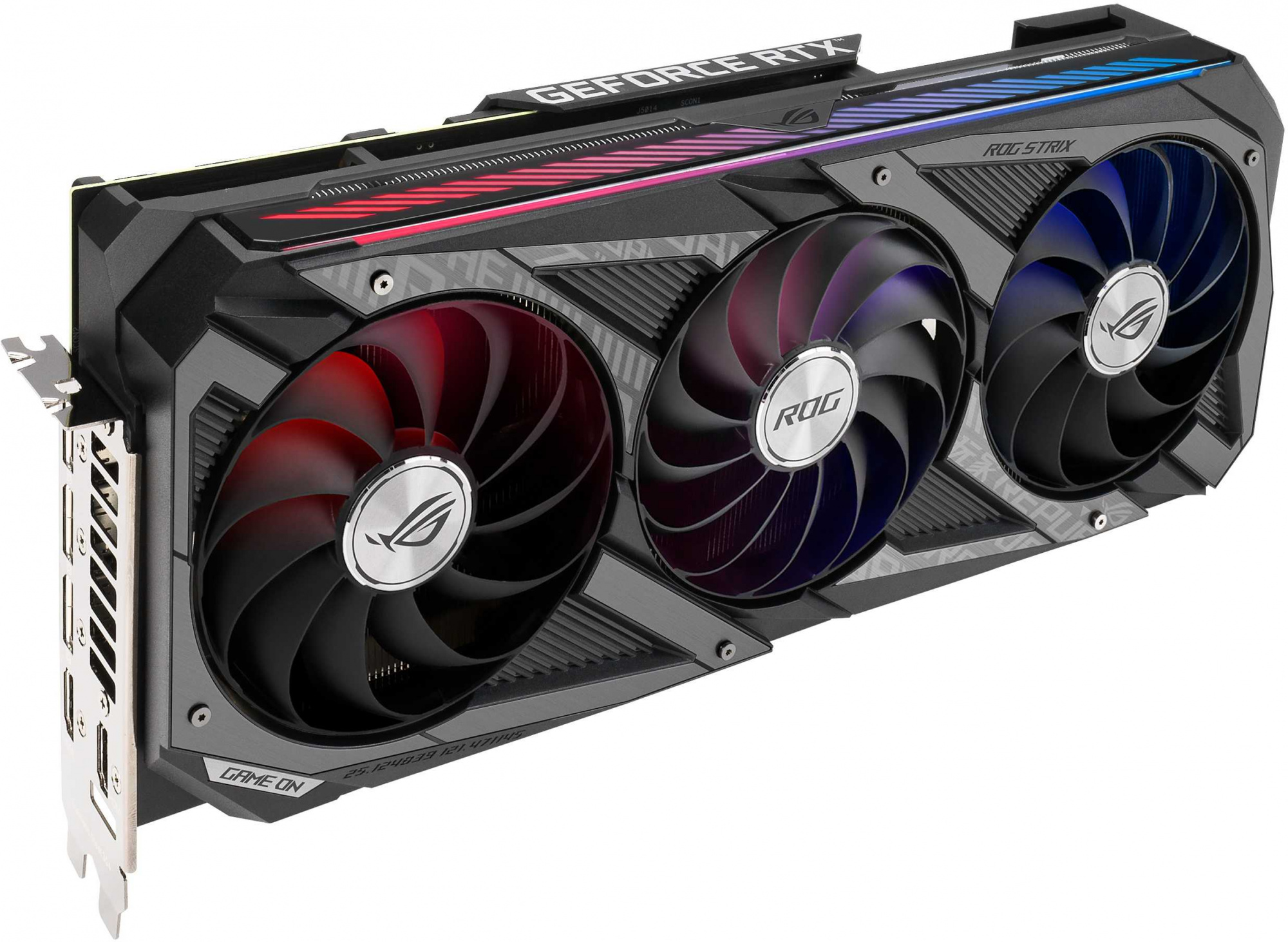 Видеокарта Asus PCI-E 4.0 ROG-STRIX-RTX3070TI-O8G-GAMING NVIDIA GeForce RTX 3070TI 8192Mb 256 GDDR6X 1845/19000 HDMIx2 DPx3 HDCP Ret — фото 5