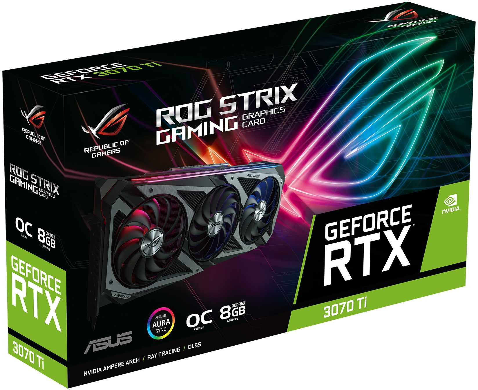 Видеокарта Asus PCI-E 4.0 ROG-STRIX-RTX3070TI-O8G-GAMING NVIDIA GeForce RTX 3070TI 8192Mb 256 GDDR6X 1845/19000 HDMIx2 DPx3 HDCP Ret — фото 9