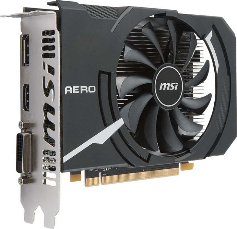 Видеокарта MSI PCI-E Radeon RX 550 AERO ITX 4G OC AMD Radeon RX 550 4096Mb 128 GDDR5 1203/6000 DVIx1 HDMIx1 DPx1 HDCP Ret — фото 4
