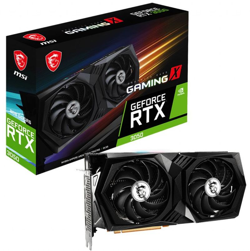Видеокарта MSI PCI-E 4.0 RTX 3050 GAMING X 8G NVIDIA GeForce RTX 3050 8192Mb 128 GDDR6 1845/14000 HDMIx1 DPx3 HDCP Ret — фото 5