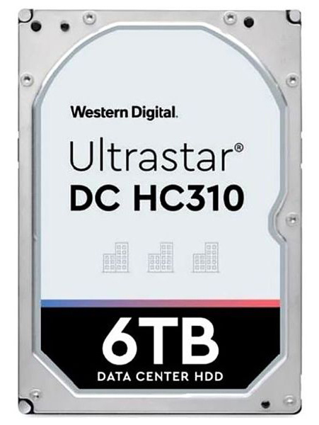 Жесткий диск WD Original SAS 3.0 6Tb 0B36047 HUS726T6TAL5204 Ultrastar DC HC310 (7200rpm) 256Mb 3.5