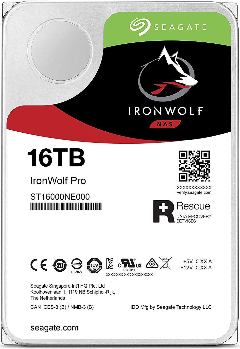Жесткий диск Seagate Original SATA-III 16Tb ST16000NE000 NAS Ironwolf Pro (7200rpm) 256Mb 3.5"
