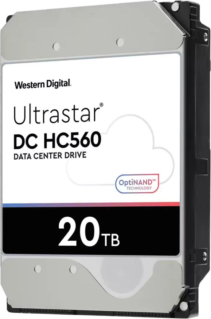 Жесткий диск WD Original SATA-III 20Tb 0F38755 WUH722020ALE6L4 Ultrastar DC HC560 (7200rpm) 512Mb 3.5" — фото 2