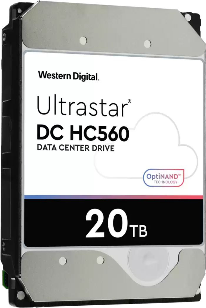 Жесткий диск WD Original SATA-III 20Tb 0F38755 WUH722020ALE6L4 Ultrastar DC HC560 (7200rpm) 512Mb 3.5" — фото 3