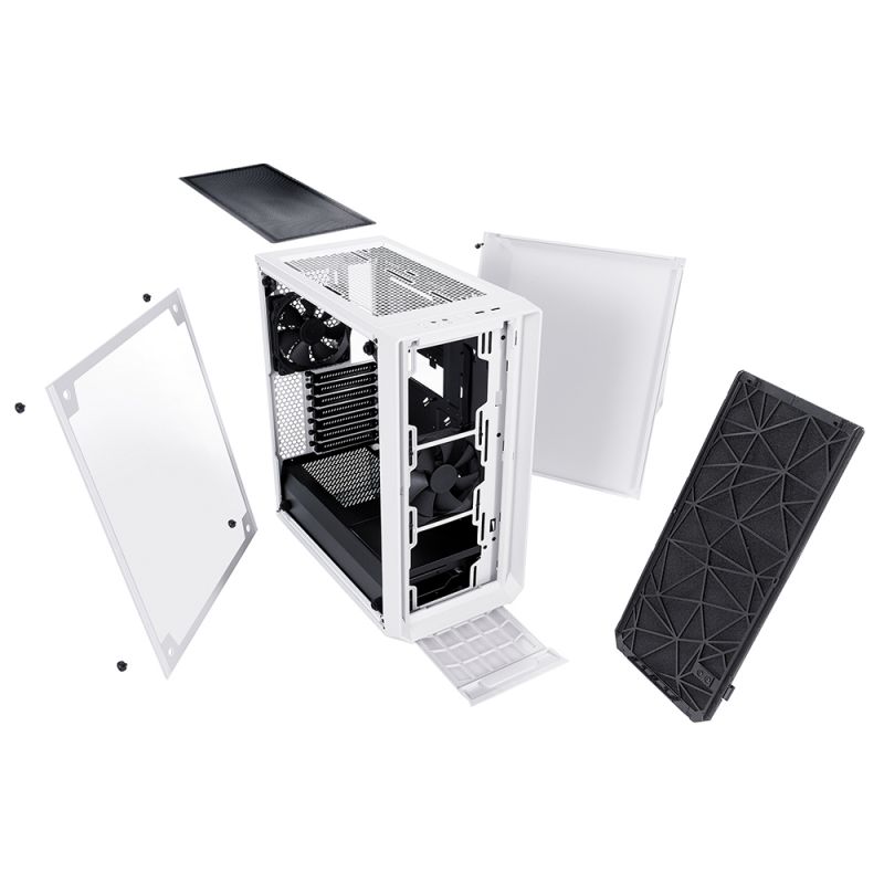 Корпус Fractal Design Meshify C TG белый без БП ATX 5x120mm 4x140mm 2xUSB3.0 audio bott PSU — фото 3