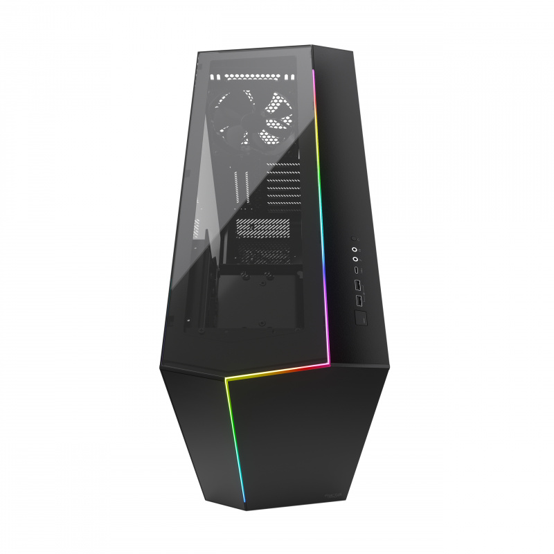 Корпус Fractal Design Vector RS Blackout TG черный без БП ATX 6x120mm 6x140mm 2xUSB3.0 1xUSB3.1 audio front door bott PSU — фото 12