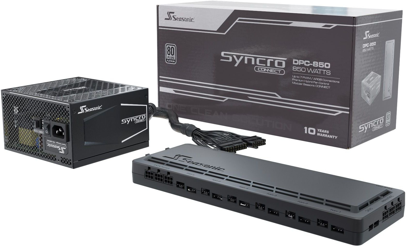 Корпус Seasonic CASE SYNCRO Q704 PLATINUM черный 850W ATX 4x120mm 7x140mm 2xUSB3.0 audio bott PSU — фото 10