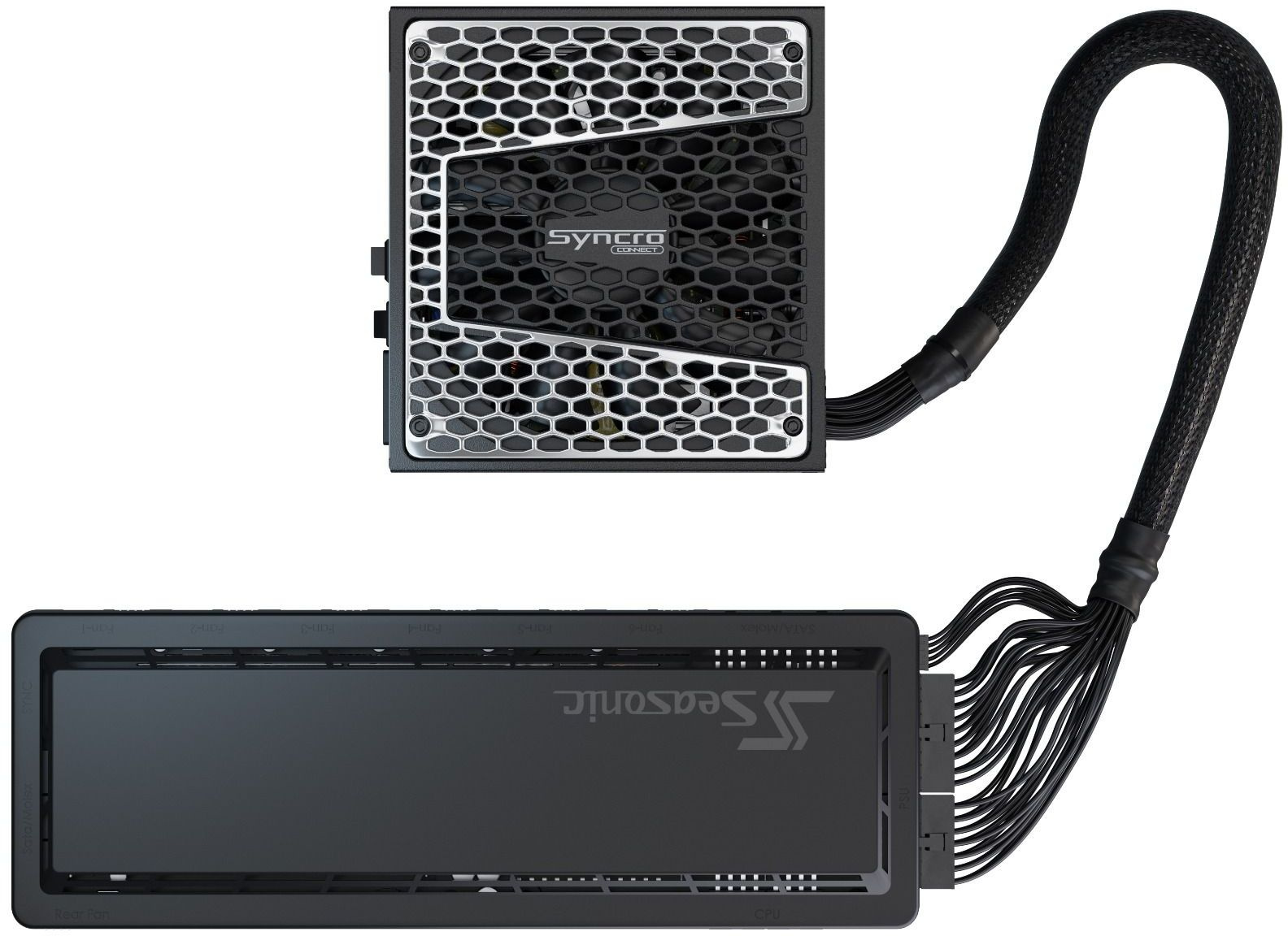 Корпус Seasonic CASE SYNCRO Q704 GOLD черный 750W ATX 4x120mm 7x140mm 2xUSB3.0 audio bott PSU — фото 6