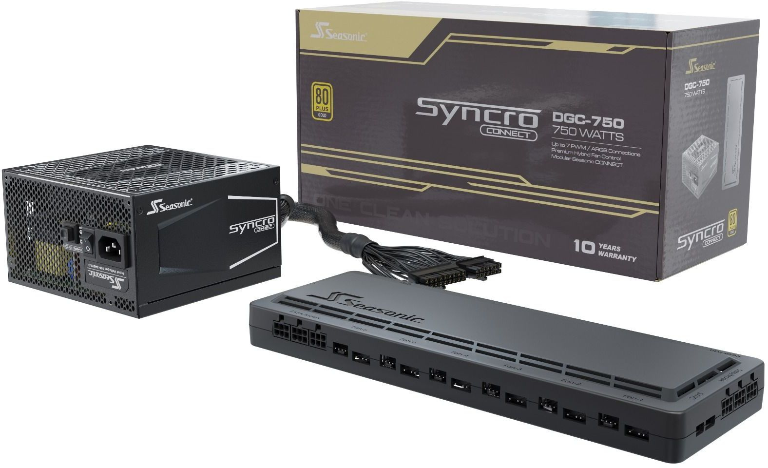 Корпус Seasonic CASE SYNCRO Q704 GOLD черный 750W ATX 4x120mm 7x140mm 2xUSB3.0 audio bott PSU — фото 10