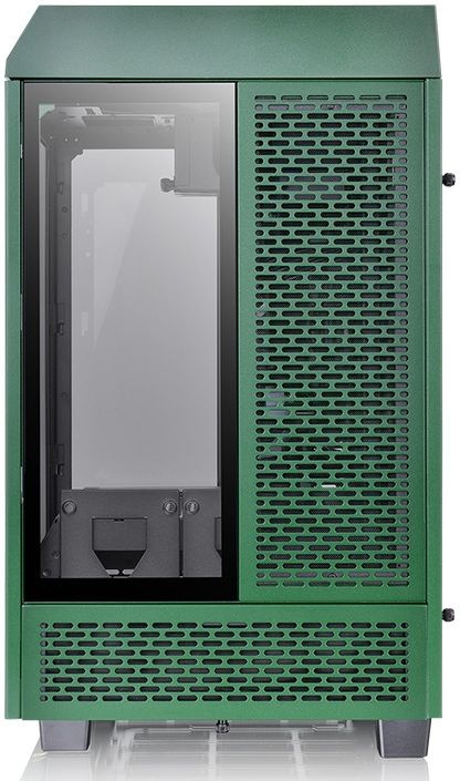 Корпус Thermaltake The Tower 100 Racing Green черный без БП miniITX 1x120mm 3x140mm 2xUSB3.0 audio bott PSU — фото 4
