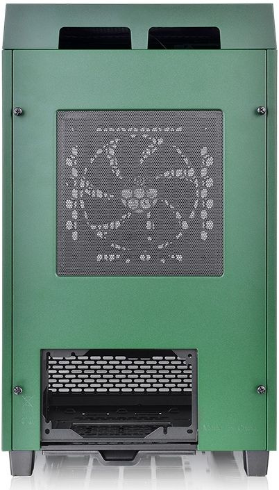 Корпус Thermaltake The Tower 100 Racing Green черный без БП miniITX 1x120mm 3x140mm 2xUSB3.0 audio bott PSU — фото 6