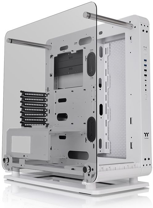 Корпус Thermaltake Core P6 TG белый без БП ATX 13x120mm 8x140mm 2xUSB2.0 2xUSB3.0 audio bott PSU — фото 6