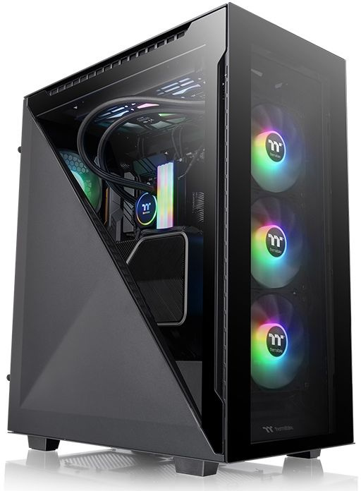 Корпус Thermaltake Divider 500 TG черный без БП ATX 3x120mm 3x140mm 2xUSB3.0 audio bott PSU — фото 2