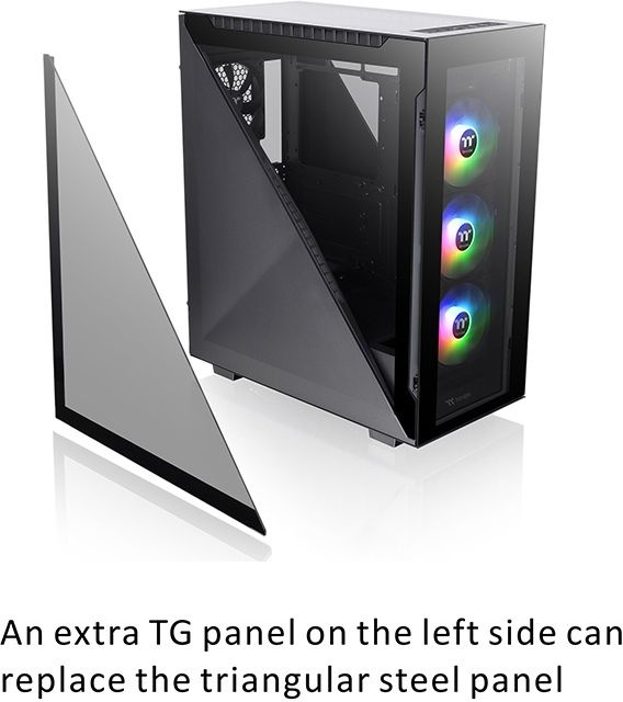 Корпус Thermaltake Divider 500 TG черный без БП ATX 3x120mm 3x140mm 2xUSB3.0 audio bott PSU — фото 5